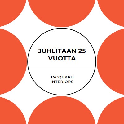 Juhlitaan 25 vuotta orange modern-geometric-&-linear