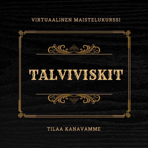 Talviviskit black vintage-retro