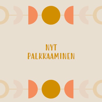 Pastellikuun syklit yellow organic-boho