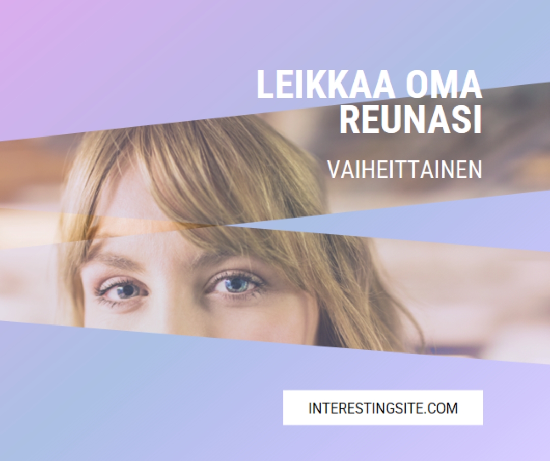 Leikkaa oma reunasi purple modern-bold