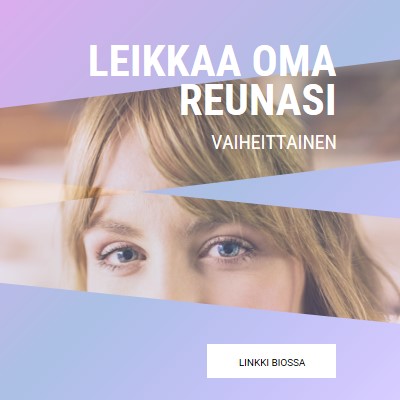 Leikkaa oma reunasi purple modern-bold