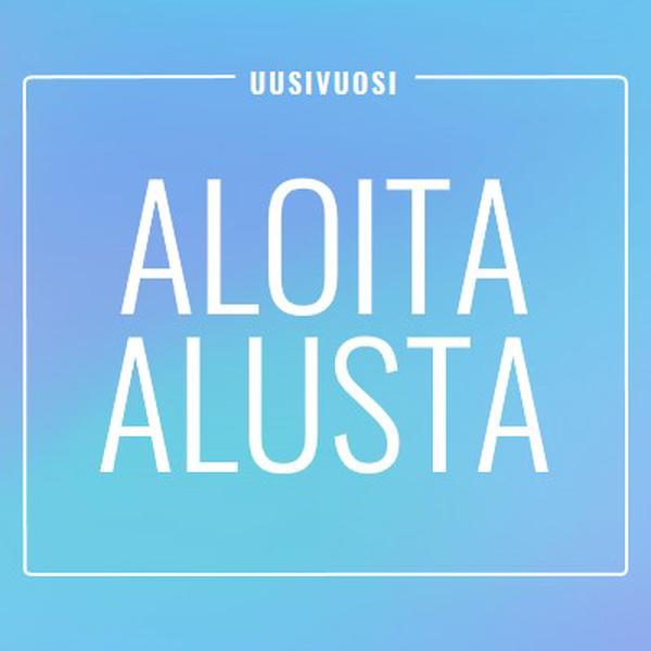 Aloita alusta blue modern-bold