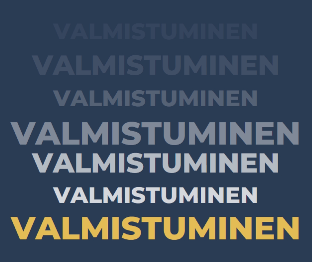 Monet valmistujaiset blue modern-bold