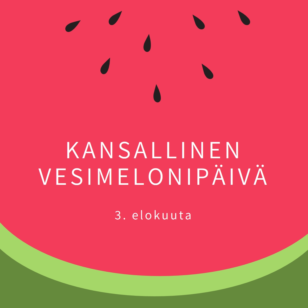 Kansallinen vesimelonipäivä pink modern-simple