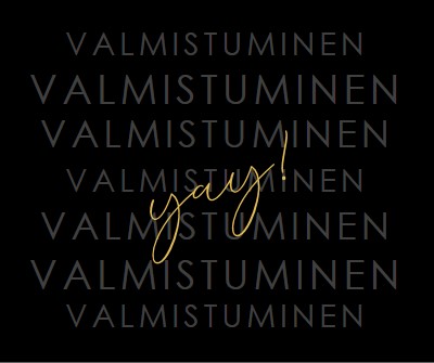 Yay valmistujaisiin black modern-simple