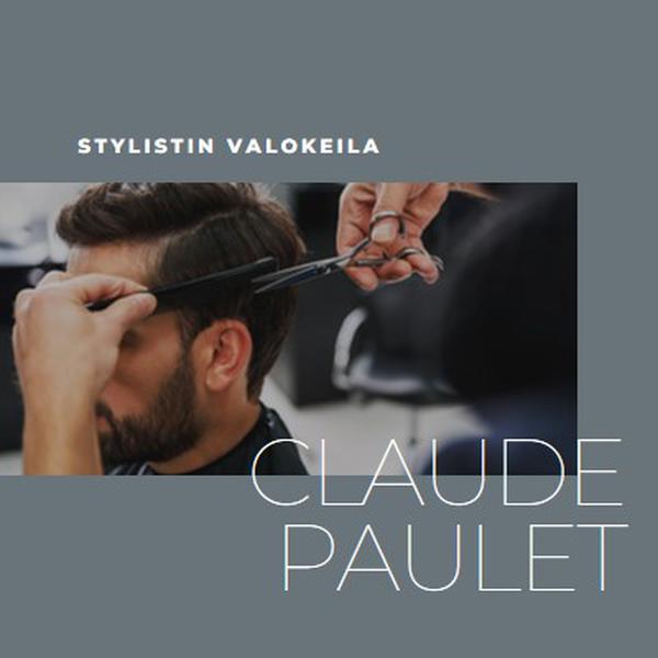 Stylistin valokeila gray modern-simple