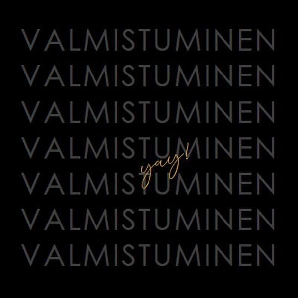 Yay valmistujaisiin black modern-simple