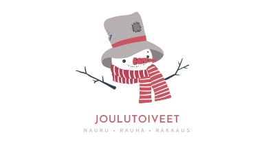 Joulutoiveet white modern-simple