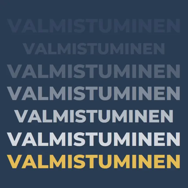 Monet valmistujaiset blue modern-bold