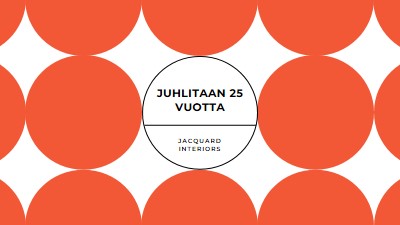 Juhlitaan 25 vuotta orange modern-geometric-&-linear