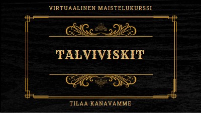 Talviviskit black vintage-retro