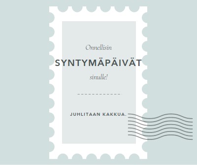 Ihana syntymäpäivä blue modern-simple