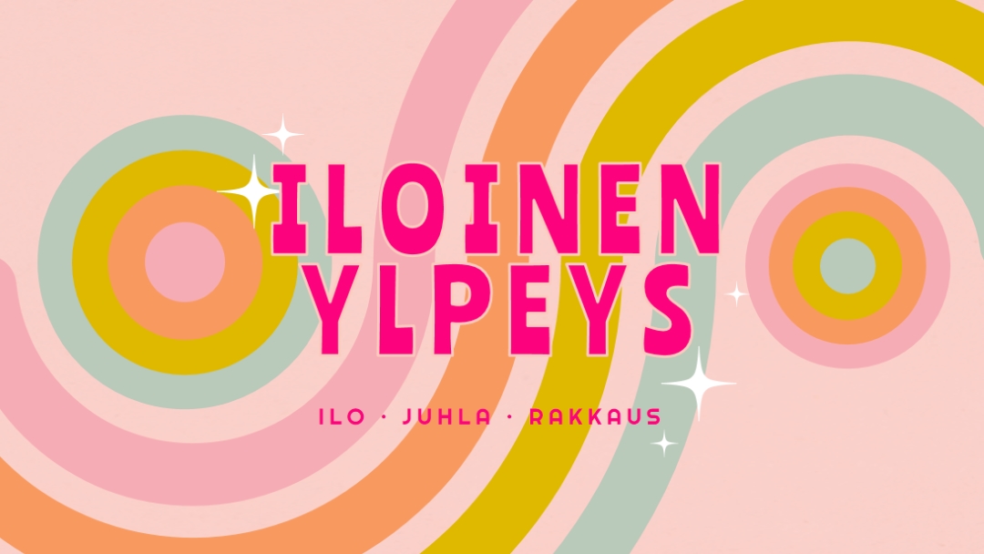 Iloa, juhlaa, rakkautta pink vintage-retro