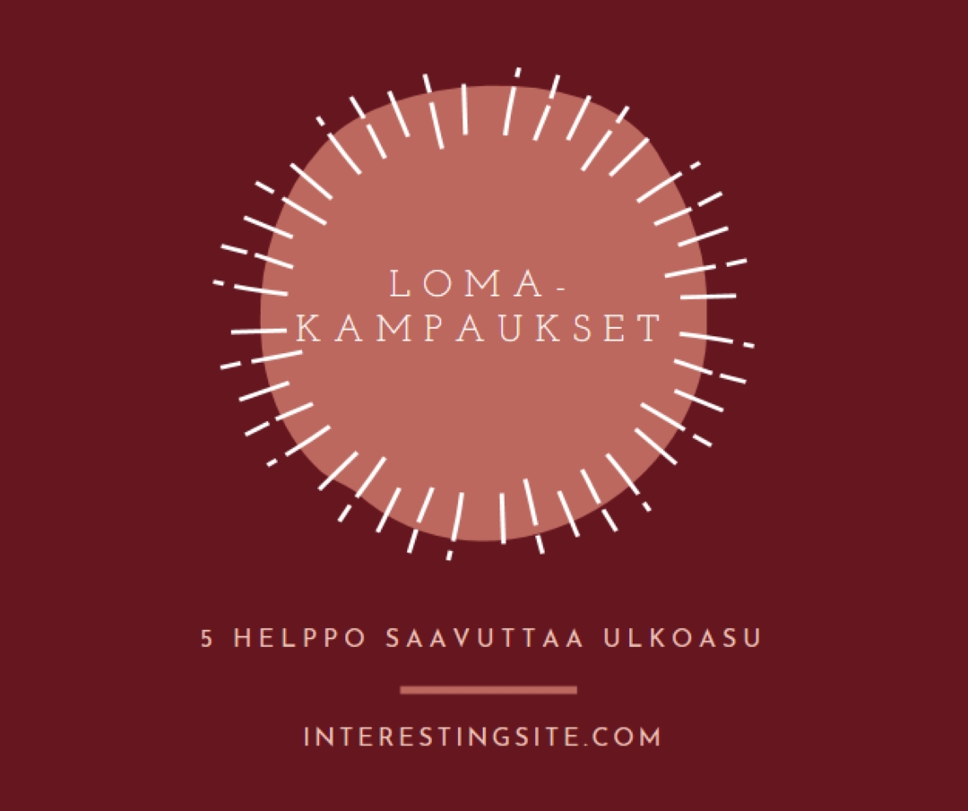 Loma-kampaukset red organic-simple