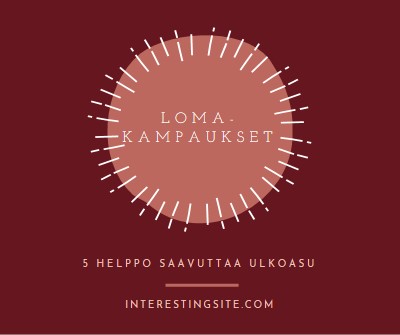 Loma-kampaukset red organic-simple