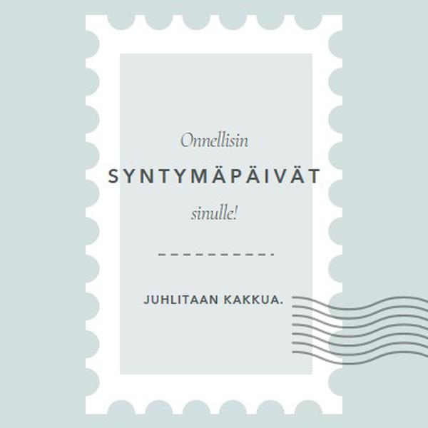 Ihana syntymäpäivä blue modern-simple