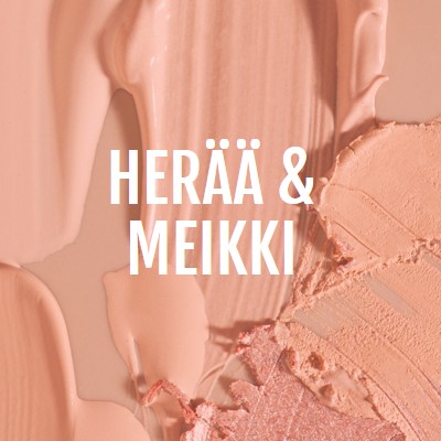 Herää & meikin pink modern-simple