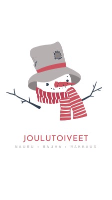 Joulutoiveet white modern-simple