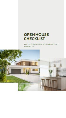 Open house checklist white modern-simple