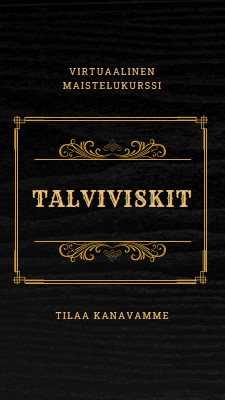 Talviviskit black vintage-retro