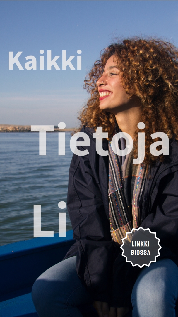 Kyllä, kyse on minusta. blue modern-simple