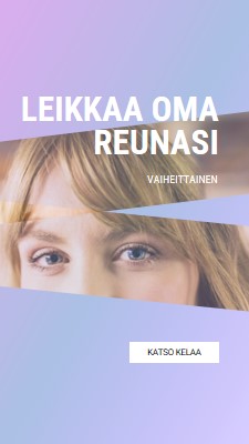 Leikkaa oma reunasi purple modern-bold