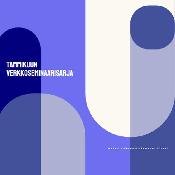 Tammikuun verkkoseminaarisarja blue modern-bold