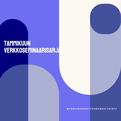 Tammikuun verkkoseminaarisarja blue modern-bold