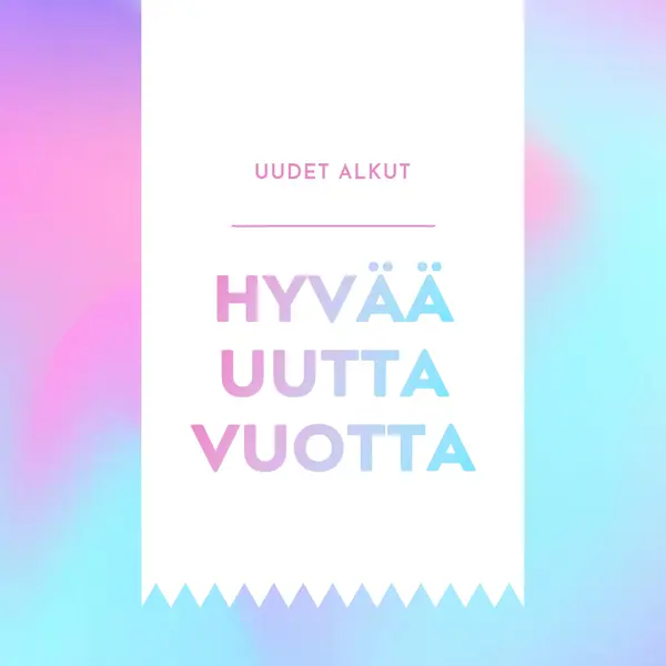 Uusi vuosi, uusia alkuja blue modern-bold