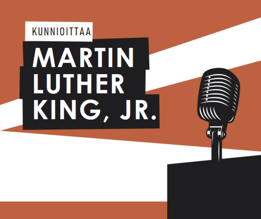 MLK Juniorin kunnioittaminen brown modern-bold