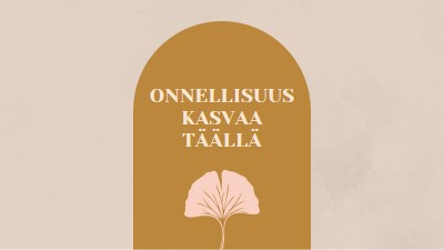 Onnellisuus kasvaa täällä gray organic-boho