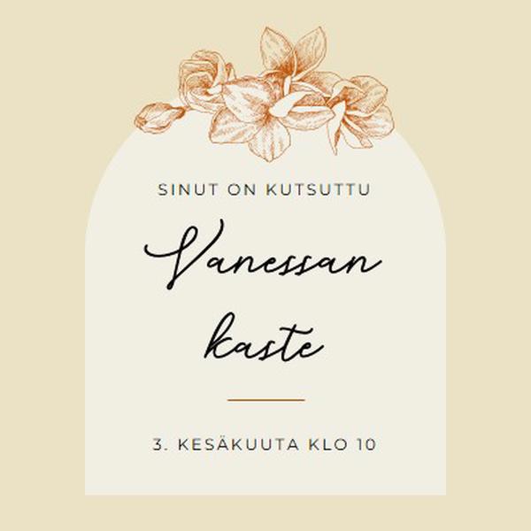 Kastekutsu yellow vintage-botanical