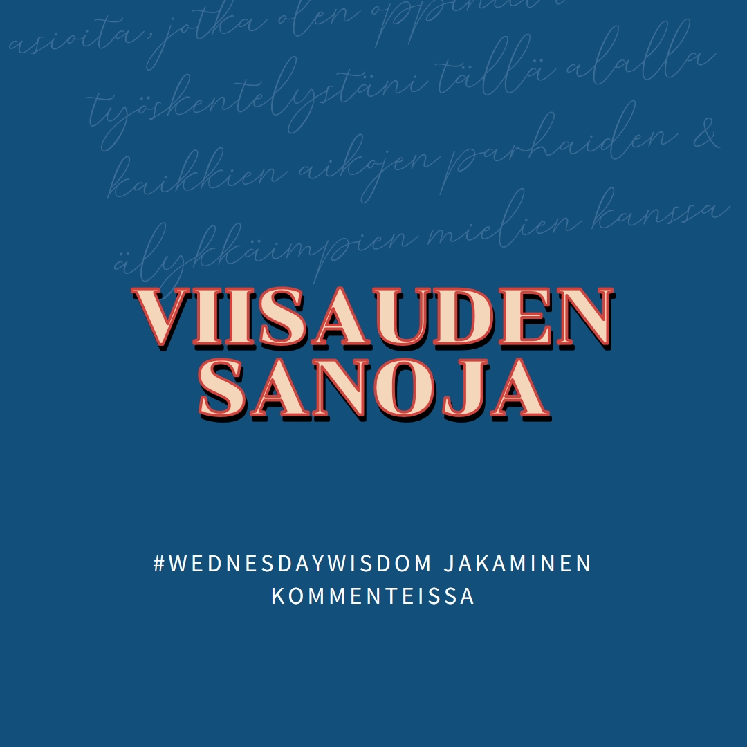 Word viisaille blue modern-simple