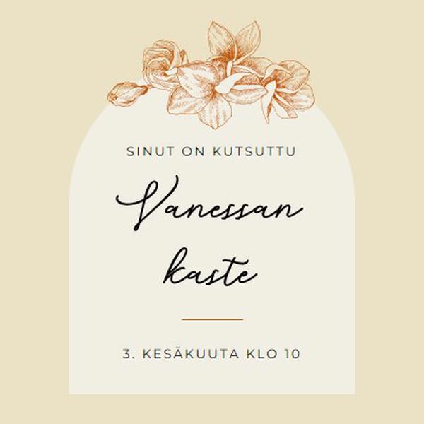 Kastekutsu yellow vintage-botanical