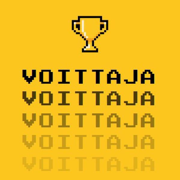 Trophy-elämä yellow vintage-retro