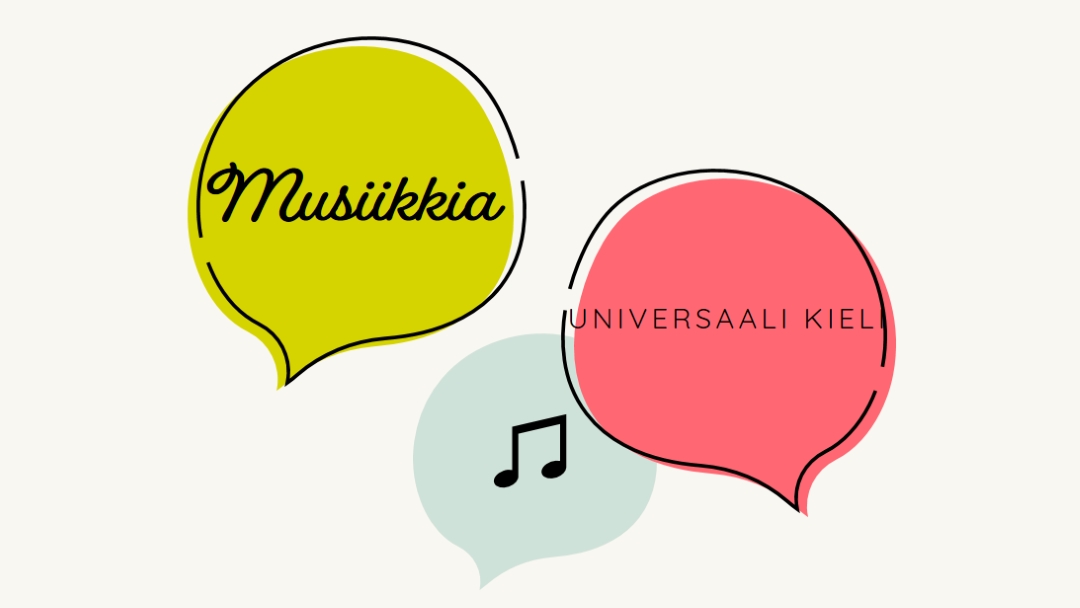 Musiikillinen kieli white whimsical-line