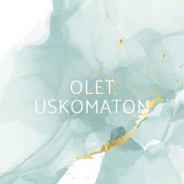 Olet uskomaton blue modern-simple