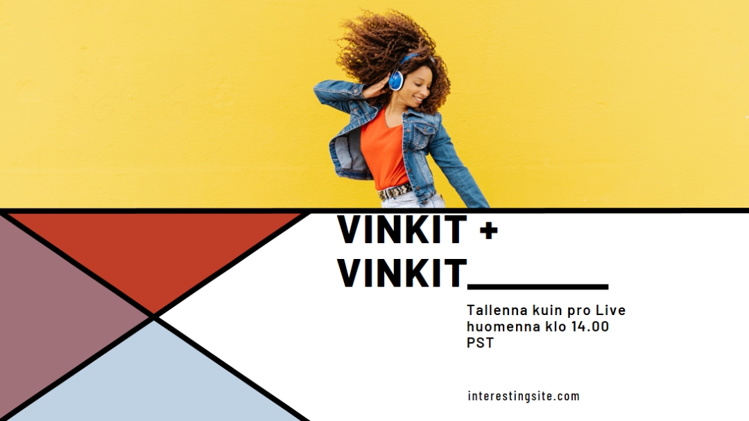 Musiikkia korville yellow modern-bold