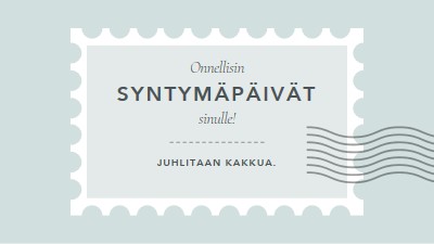 Ihana syntymäpäivä blue modern-simple