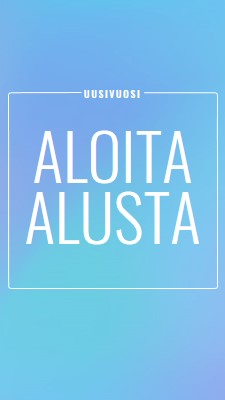 Aloita alusta blue modern-bold