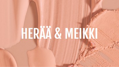 Herää & meikin pink modern-simple