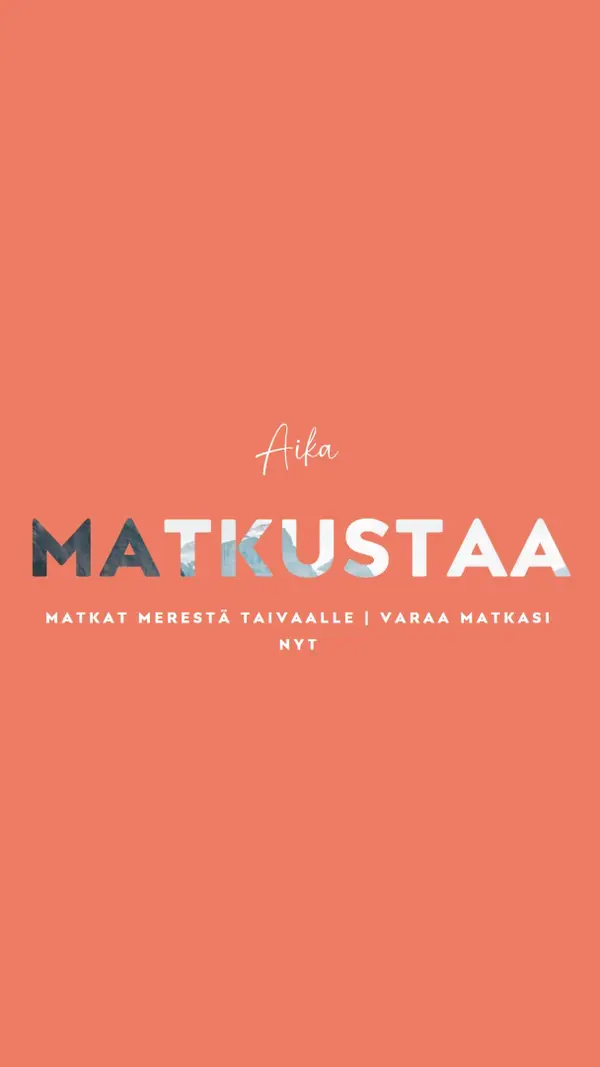 Seikkailusi odottaa orange modern-bold