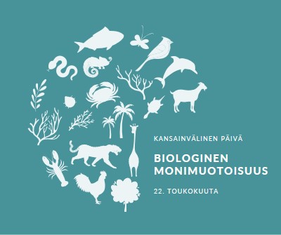 Juhlista maailman biologisen monimuotoisuuden päivää blue modern-simple