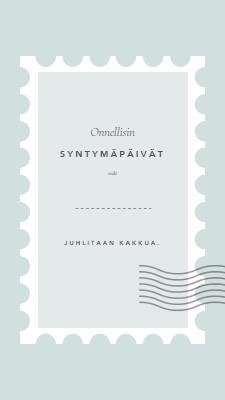 Ihana syntymäpäivä blue modern-simple