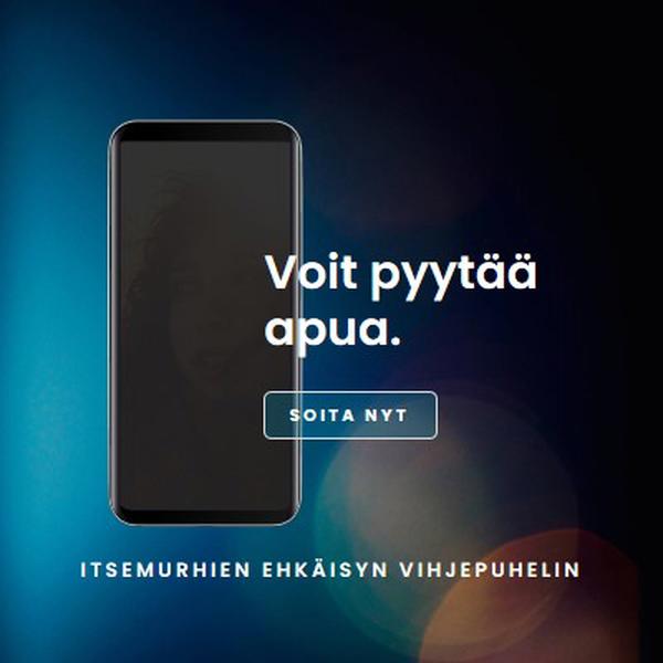 Pyydä apua blue modern-simple