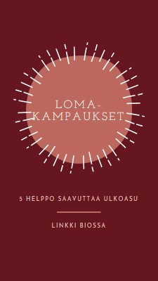 Loma-kampaukset red organic-simple