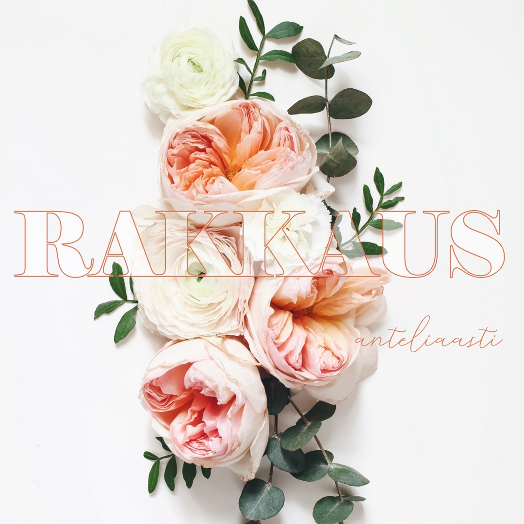 Rakasta anteliaasti white vintage-botanical