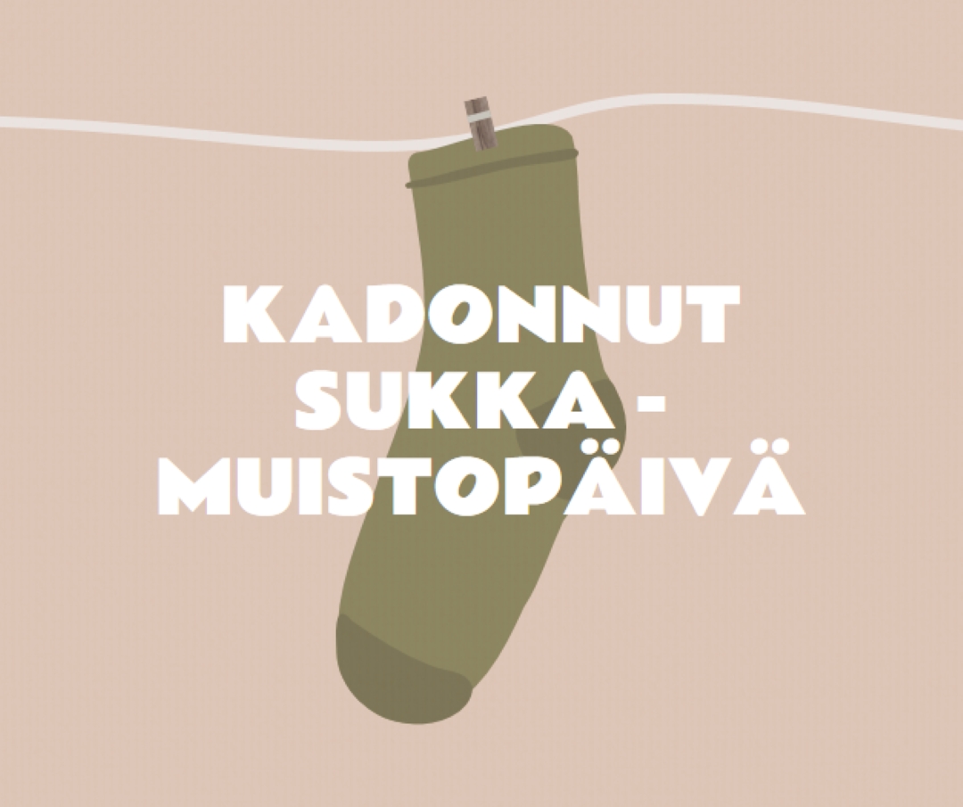 Kadonnut sukkamuistopäivä brown whimsical-color-block