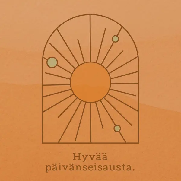 Hyvä päivänseisaukseen orange organic-boho