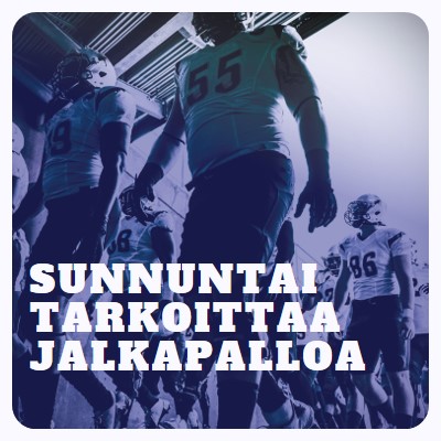 Sunnuntai tarkoittaa jalkapalloa purple modern-bold